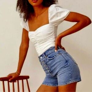NWT Reformation Denim Shorts